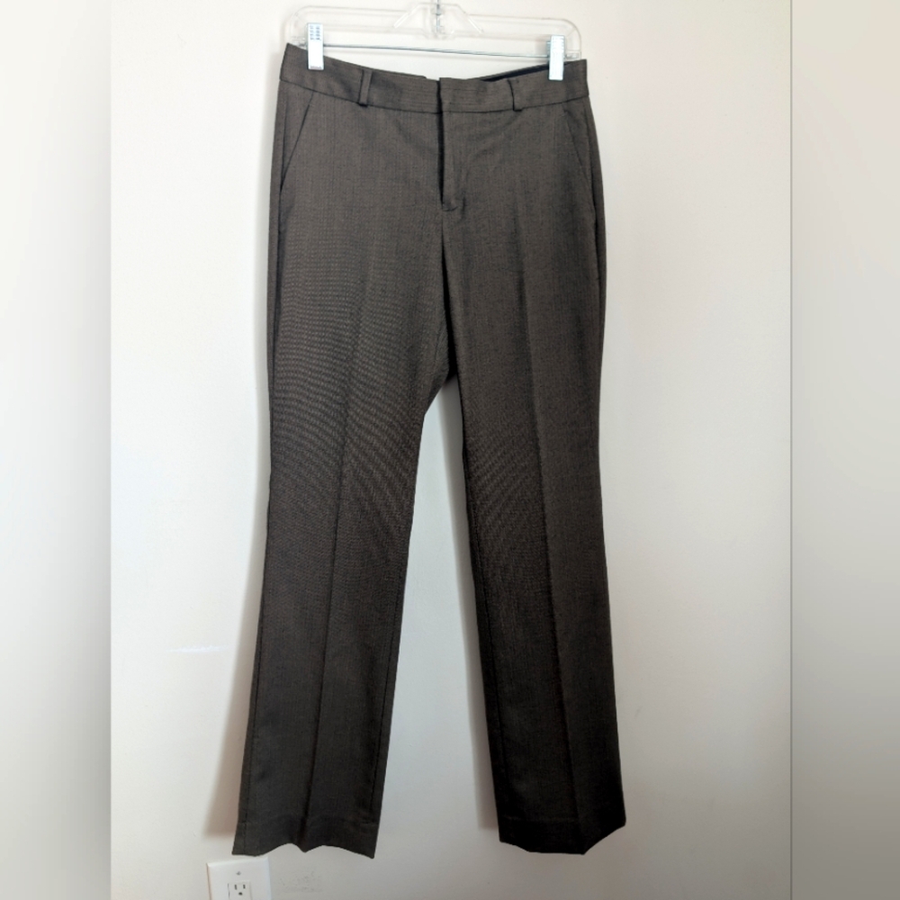 Banana Republic Logan Curvy Fit  Dress Pants Business, Formal Black / Olive  SZ4